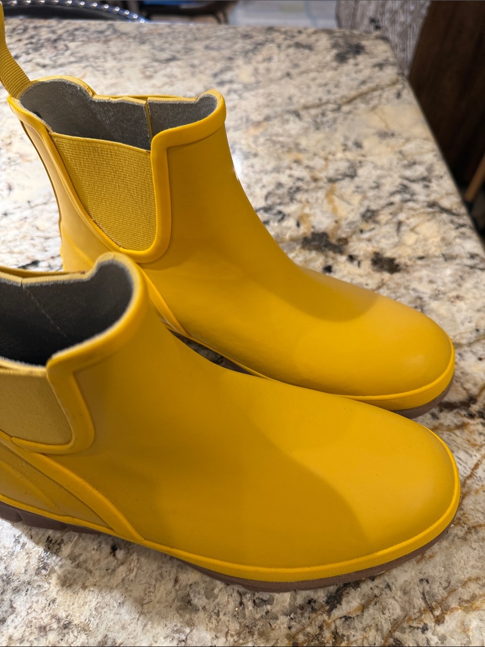 Bogs Yellow Chelsea-Style Men’s Waterproof Rain Boots